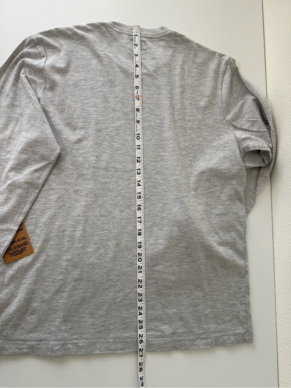 NWT Civilianaire Heather Gray Slub Cotton Long Sleeve Crewneck Shirt Men’s Small - Picture 9 of 9